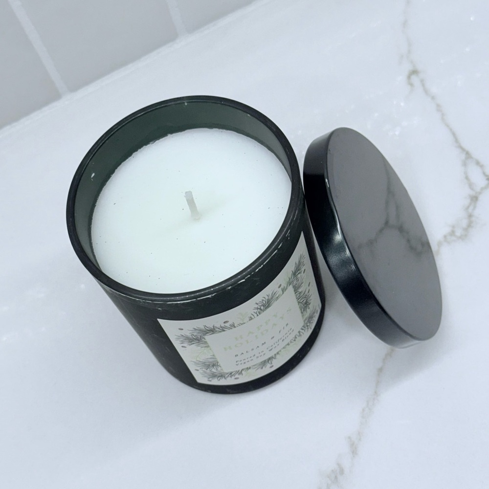 Balsam & Fir Black Candle - Picture 2 of 3